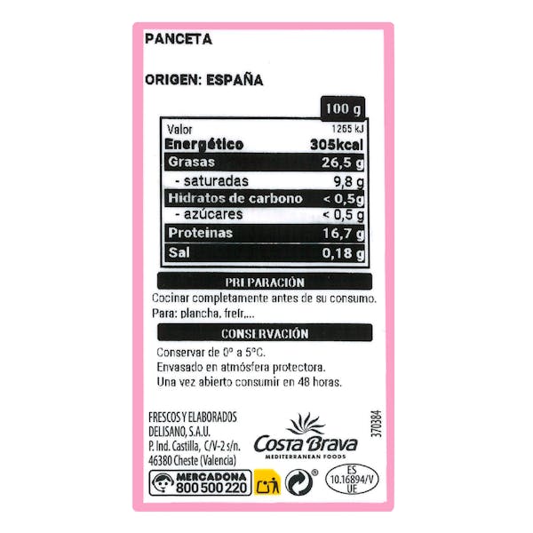 Panceta de cerdo