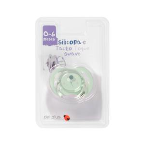 Chupete silicona reversible tacto suave Deliplus +0 a 6 meses
