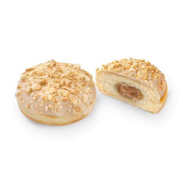 Imagen de Berlina con cobertura blanca y trozos de galleta relleno de crema de galleta 30%