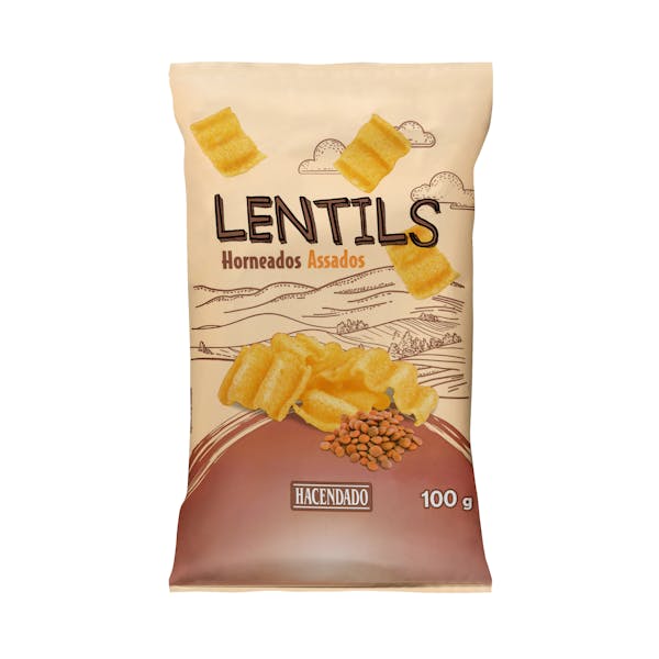 Imagen de Snack de lentejas horneado Lentils Hacendado