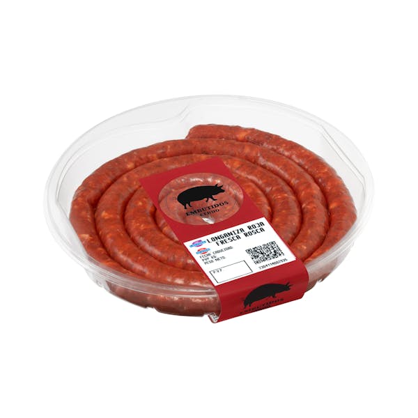 Longaniza roja fresca rosca