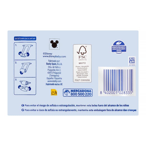 Pañales bebé talla 5 Deliplus de 14-18 kg