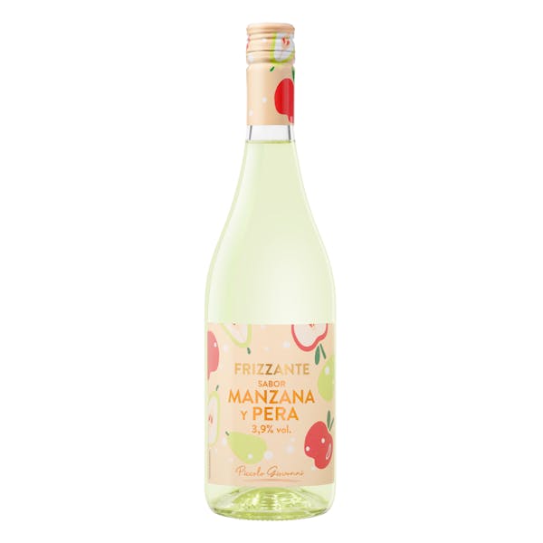 Vino blanco espumoso sabor manzana y pera Piccolo Giovanni frizzante