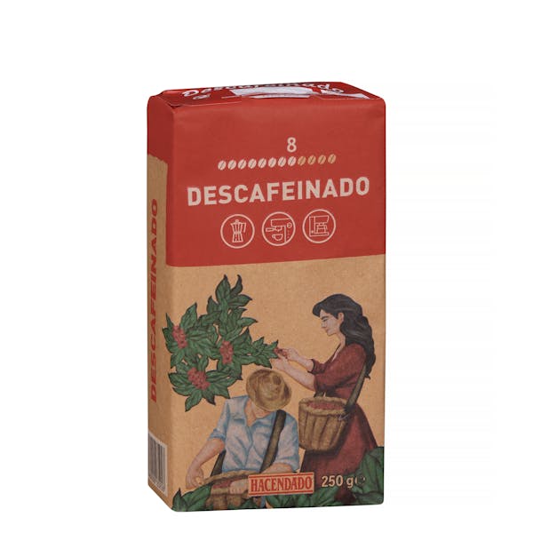 Café molido descafeinado Hacendado
