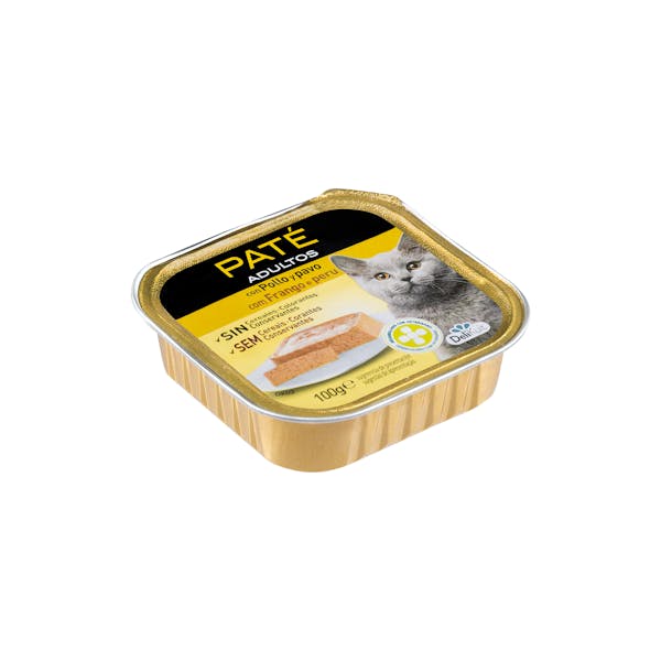 Paté gato adulto Delikuit con pollo y pavo