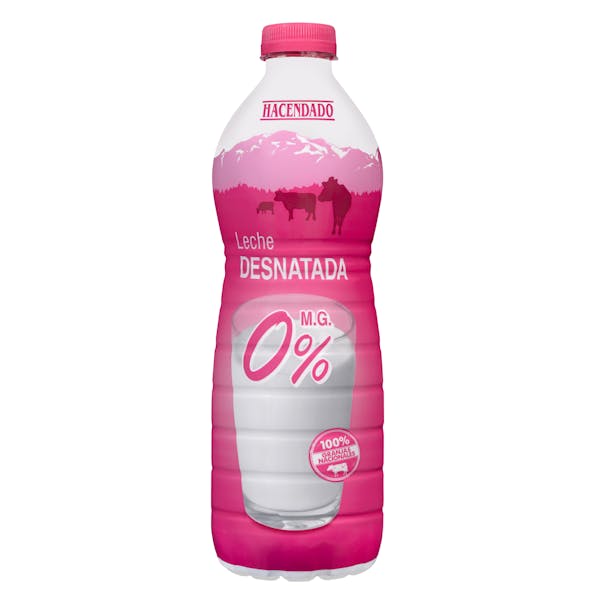 Leche desnatada Hacendado