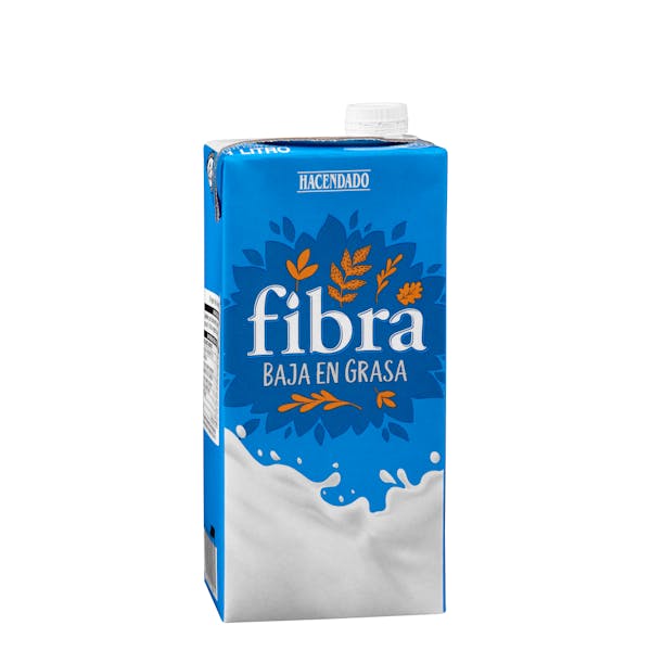 Bebida láctea semidesnatada con fibra Hacendado