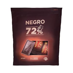 Porciones de Chocolate negro 72% cacao extrafino Hacendado