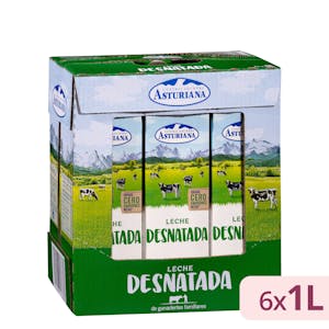 Leche desnatada Asturiana