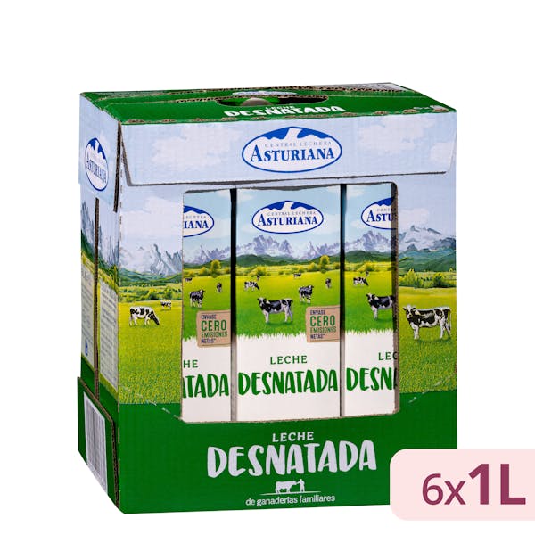 Leche desnatada Asturiana