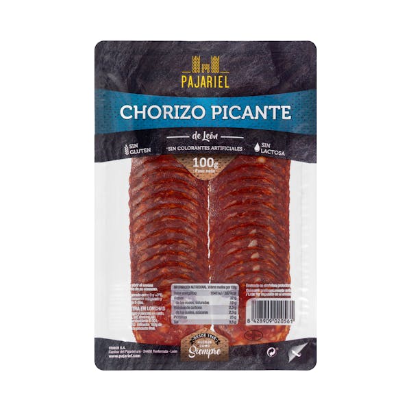 Chorizo picante Pajariel lonchas
