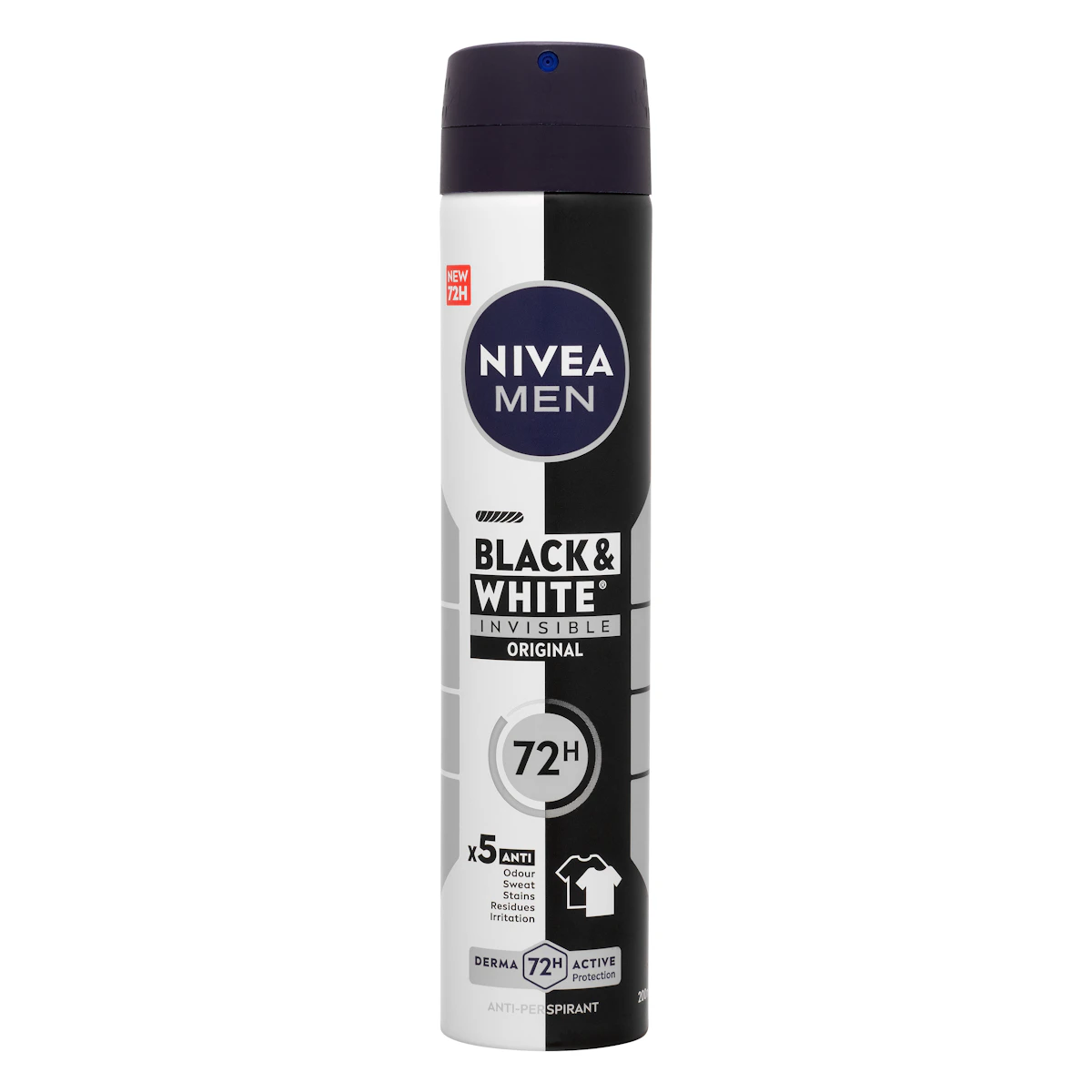 Desodorante invisible Black & White Nivea Men antitranspirante – Mercadona – صورة إعلانية للمنتج