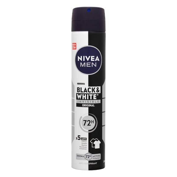 Desodorante invisible Black & White Nivea Men antitranspirante