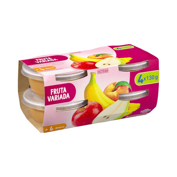 Papilla fruta variada Hacendado +4 meses