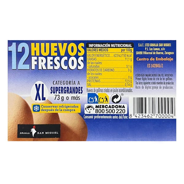 Huevos super grandes