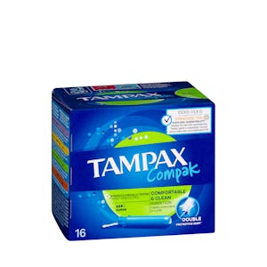 Tampones super Tampax Compak con aplicador