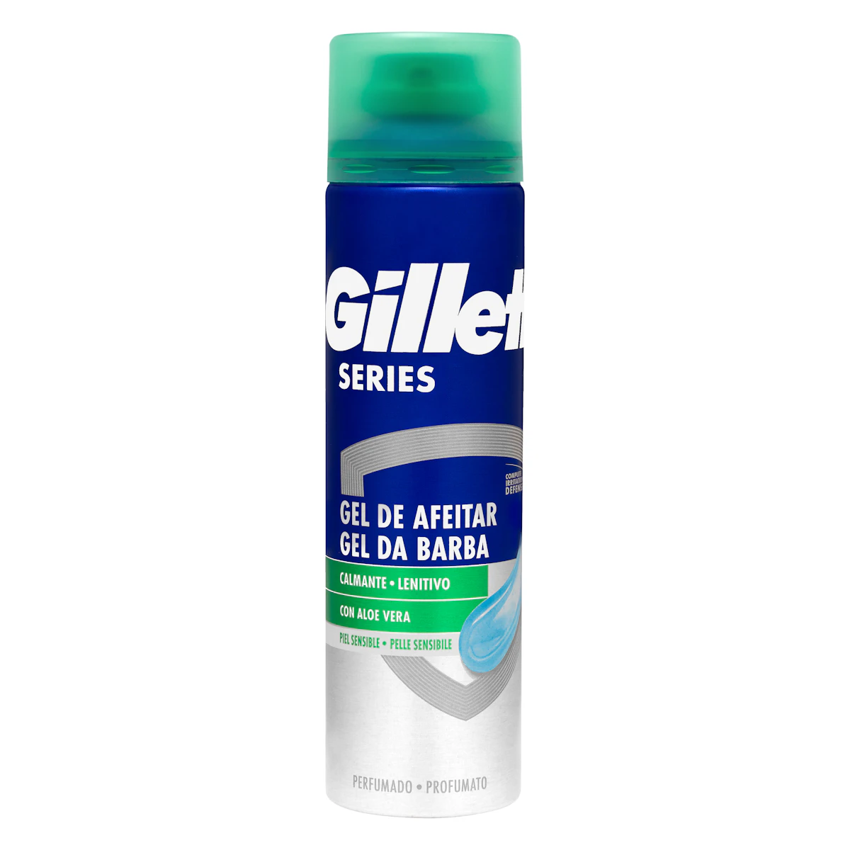 Gel de afeitar piel sensible Gillette con aloe vera – Mercadona – صورة إعلانية للمنتج