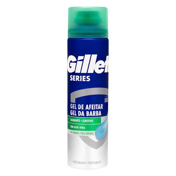 Gel de afeitar piel sensible Gillette con aloe vera