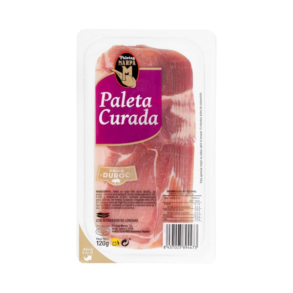 Paleta curada lonchas Paletas Marpa