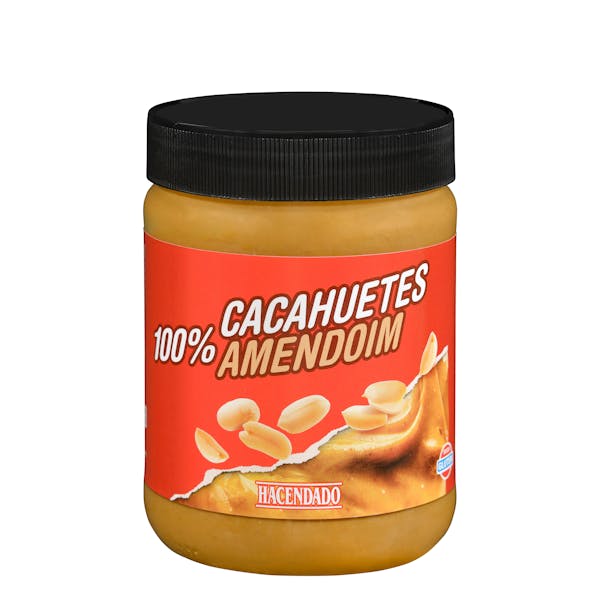 Crema de cacahuete 100% Hacendado