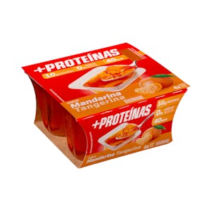 Gelatina sabor a mandarina +Proteínas Hacendado 10 g proteínas 0% azúcar