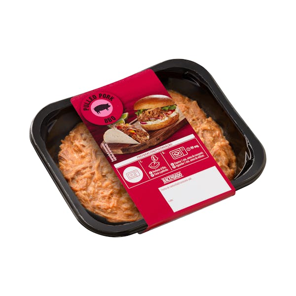 Imagen de Carne de cerdo Pulled Pork Hacendado sabor barbacoa