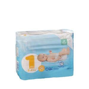 Pañales bebé talla 1 de 2-4 kg Deliplus
