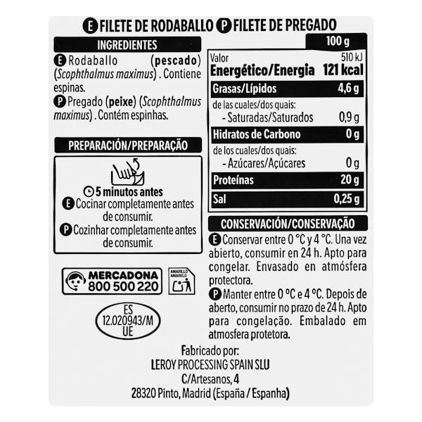 Filete de rodaballo