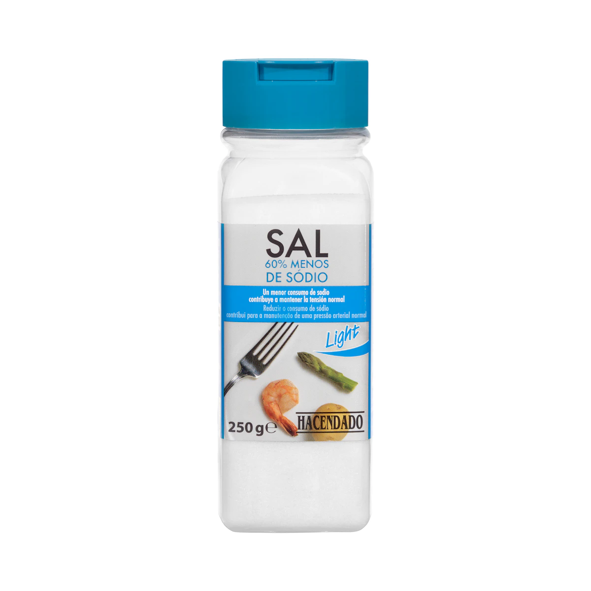 Sal 60% menos de sodio Hacendado – Mercadona – صورة إعلانية للمنتج