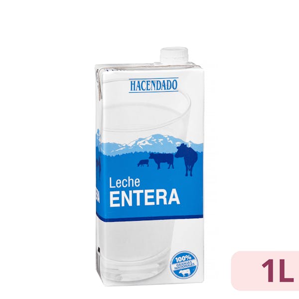 Leche entera Hacendado