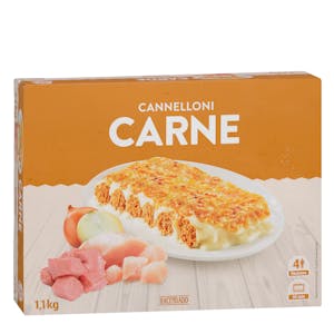 Canelones de carne Hacendado ultracongelados