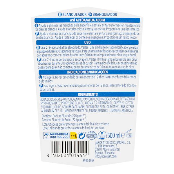 Etiqueta / ingredientes