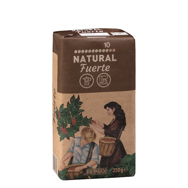 Café molido natural fuerte Hacendado