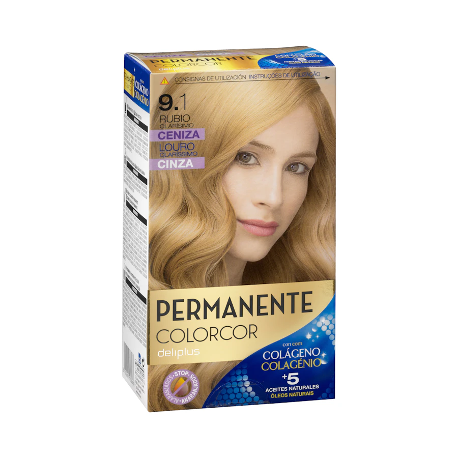 Coloración permanente 9.1 rubio clarísimo ceniza Colorcor – Mercadona – صورة المنتج