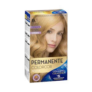 Coloración permanente 9.1 rubio clarísimo ceniza Colorcor