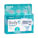 Recambios maquinilla depilación Body 6 System Deliplus