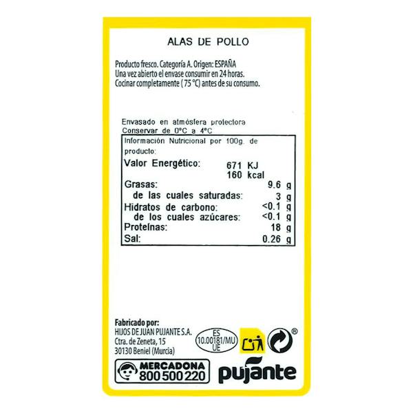 Etiqueta / ingredientes
