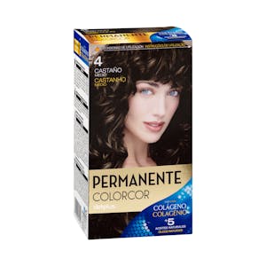 Coloración permanente 4 castaño medio Colorcor