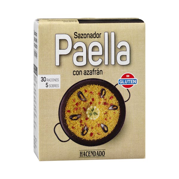 Sazonador para paella con azafrán Hacendado