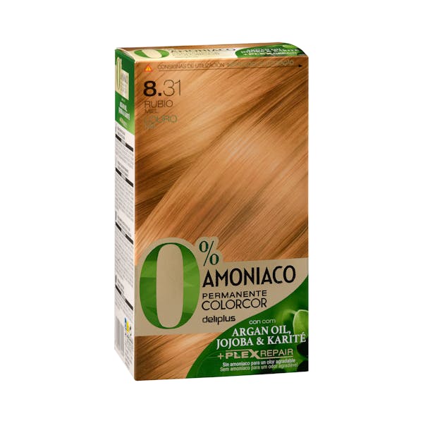 Coloración permanente 8.31 rubio miel Deliplus 0% amoníaco