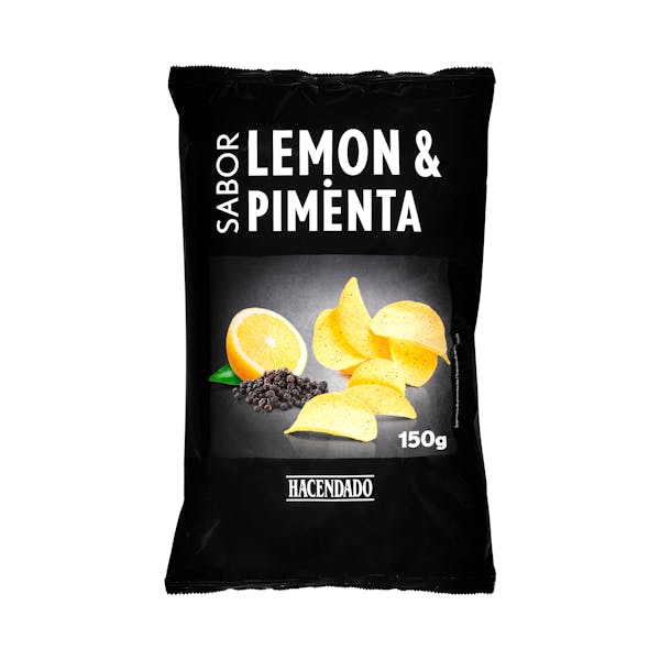 Patatas fritas sabor limón y pimienta Hacendado