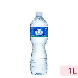 Agua mineral mediana Font Agudes 1 l