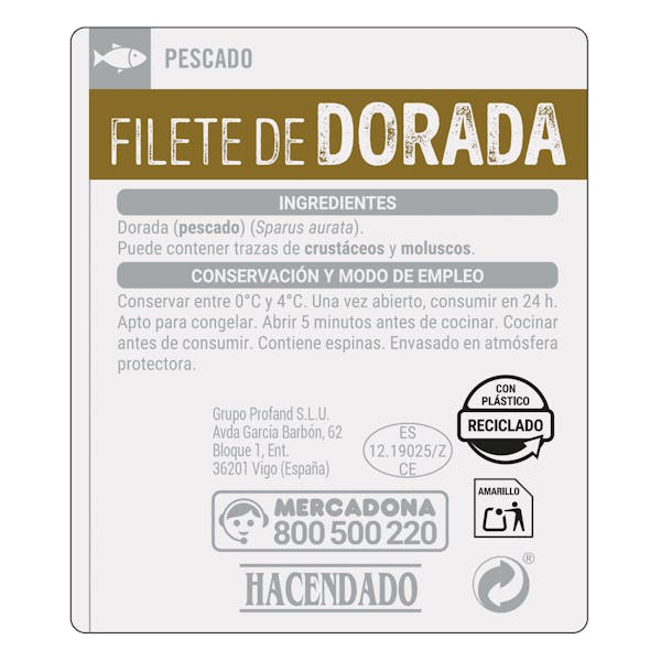 Filetes de dorada
