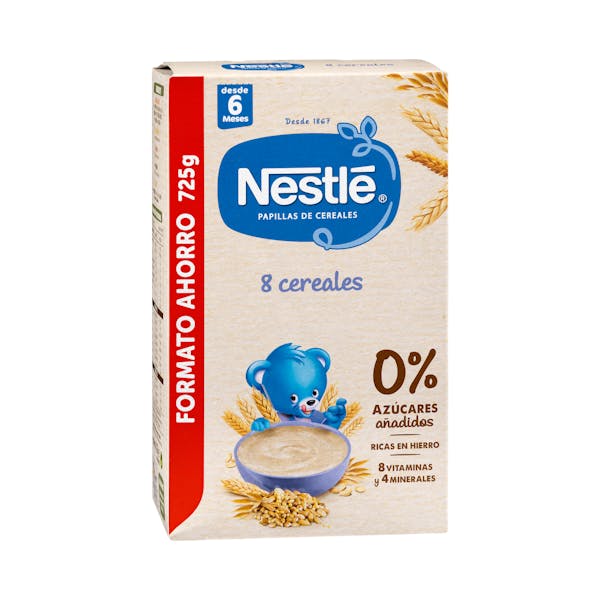 Papilla 8 cereales Nestlé +6 meses