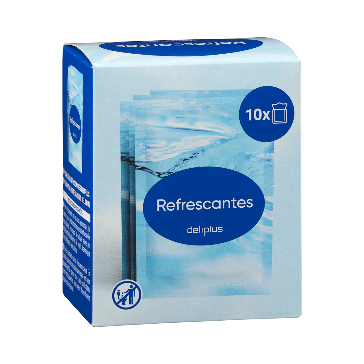 Toallitas refrescantes Deliplus monodosis – Mercadona – صورة إعلانية للمنتج