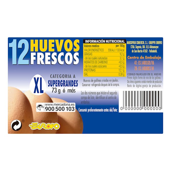 Huevos super grandes