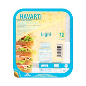 Queso light Havarti Hacendado lonchas