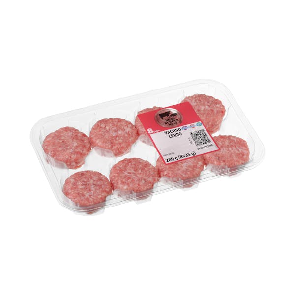 Mini burgers de vacuno y cerdo