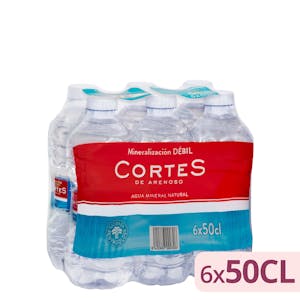 Agua mineral pequeña Cortes