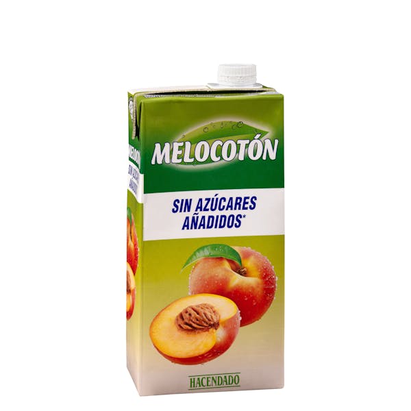 Bebida de melocotón Hacendado sin azúcares añadidos